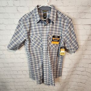 Men's Noble Outfitters pearl snapped "Regular" button-down shirt, size Large